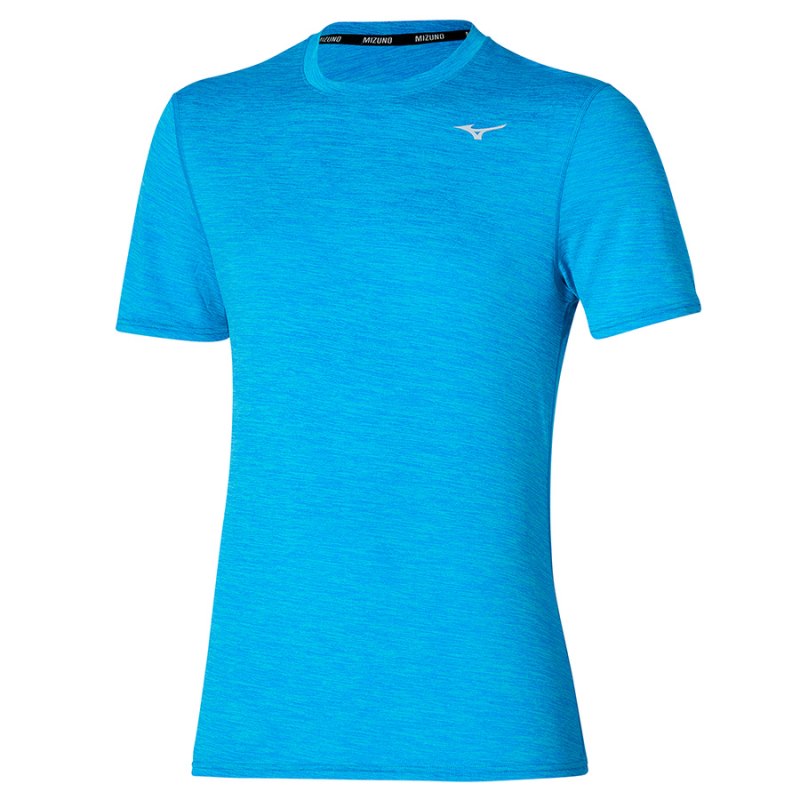 Camisa Mizuno Impulse Core Hombre Azules - Chile M021FWOPRT